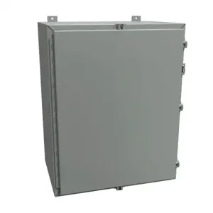 HAMMOND 1418N4K16 Enclosure, 30 x 24 x 16 Inch Size, Wall Mount, Carbon Steel, Ansi 61 Gray | CV7JKH