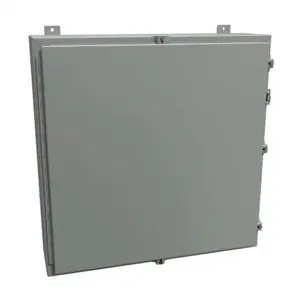 HAMMOND 1418N4KK8 Enclosure, 30 x 30 x 8 Inch Size, Wall Mount, Carbon Steel, Ansi 61 Gray | CV7JKL