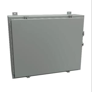 HAMMOND 1418N4KR8 Enclosure, 24 x 30 x 8 Inch Size, Wall Mount, Carbon Steel, Ansi 61 Gray | CV7JKM