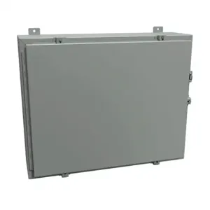 HAMMOND 1418N4KR8 Enclosure, 24 x 30 x 8 Inch Size, Wall Mount, Carbon Steel, Ansi 61 Gray | CV7JKM