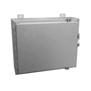 HAMMOND 1418N4S16CR6 Enclosure, 16 x 20 x 6 Inch Size, Wall Mount, 316 Stainless Steel, #4 Brush Finish | CV7JKU