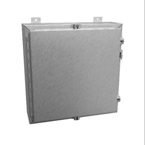 HAMMOND 1418N4S16D6 Enclosure, 20 x 20 x 6 Inch Size, Wall Mount, 316 Stainless Steel, #4 Brush Finish | CV7JKV