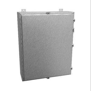 HAMMOND 1418N4S16K8 Enclosure, 30 x 24 x 8 Inch Size, Wall Mount, 316 Stainless Steel, #4 Brush Finish | CV7JLL