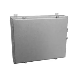 HAMMOND 1418N4S16KR8 Enclosure, 24 x 30 x 8 Inch Size, Wall Mount, 316 Stainless Steel, #4 Brush Finish | CV7JLN