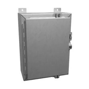 HAMMOND 1418N4SSB6 Enclosure, 16 x 12 x 6 Inch Size, Wall Mount, 304 Stainless Steel, #4 Brush Finish | CV7JLP