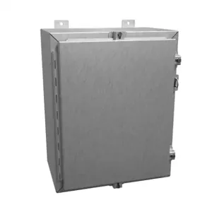 HAMMOND 1418N4SSC10 Enclosure, 20 x 16 x 10 Inch Size, Wall Mount, 304 Stainless Steel, #4 Brush Finish | CV7JLR