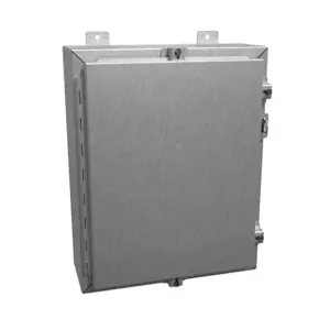 HAMMOND 1418N4SSC6 Enclosure, 20 x 16 x 6 Inch Size, Wall Mount, 304 Stainless Steel, #4 Brush Finish | CV7JLT