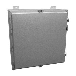 HAMMOND 1418N4SSD6 Enclosure, 20 x 20 x 6 Inch Size, Wall Mount, 304 Stainless Steel, #4 Brush Finish | CV7JLW