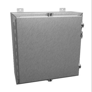 HAMMOND 1418N4SSD8 Enclosure, 20 x 20 x 8 Inch Size, Wall Mount, 304 Stainless Steel, #4 Brush Finish | CV7JLX