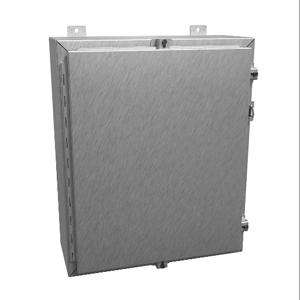 HAMMOND 1418N4SSE8 Enclosure, 24 x 20 x 8 Inch Size, Wall Mount, 304 Stainless Steel, #4 Brush Finish | CV7JMA