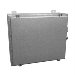 HAMMOND 1418N4SSER8 Enclosure, 20 x 24 x 8 Inch Size, Wall Mount, 304 Stainless Steel, #4 Brush Finish | CV7JMB