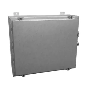 HAMMOND 1418N4SSER8 Enclosure, 20 x 24 x 8 Inch Size, Wall Mount, 304 Stainless Steel, #4 Brush Finish | CV7JMB