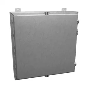 HAMMOND 1418N4SSJ6 Enclosure, 24 x 24 x 6 Inch Size, Wall Mount, 304 Stainless Steel, #4 Brush Finish | CV7JMG