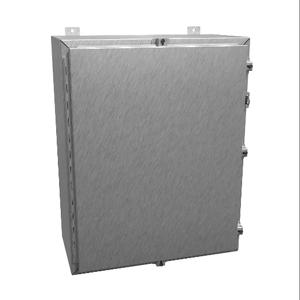 HAMMOND 1418N4SSK12 Enclosure, 30 x 24 x 12 Inch Size, Wall Mount, 304 Stainless Steel, #4 Brush Finish | CV7JMK