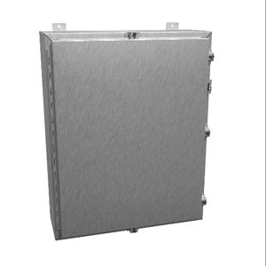 HAMMOND 1418N4SSK8 Enclosure, 30 x 24 x 8 Inch Size, Wall Mount, 304 Stainless Steel, #4 Brush Finish | CV7JMM