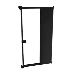 HAMMOND 1418SFY Rack Mounting Swing Frame, Carbon Steel, Black, Powder Coat Finish | CV7MRE