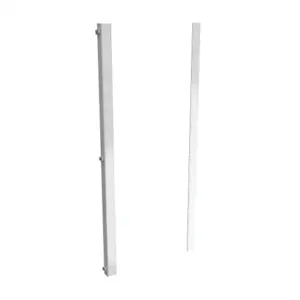 HAMMOND 1418TFHP Enclosure Rack Mounting Angle, Carbon Steel, White, Powder Coat Finish, Pack Of 2 | CV7BZQ