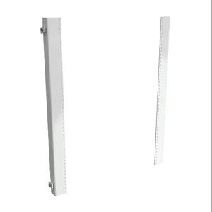 HAMMOND 1418THHP Enclosure Rack Mounting Angle, Carbon Steel, White, Powder Coat Finish, Pack Of 2 | CV7BZR