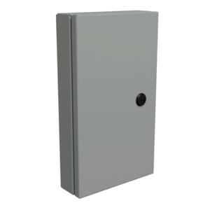 HAMMOND 1481SDH1612 Universal Deep-Hinged Door, 14.19 x 8.14 x 2.75 Inch Size, Carbon Steel, Ansi 61 Gray | CV7HFZ
