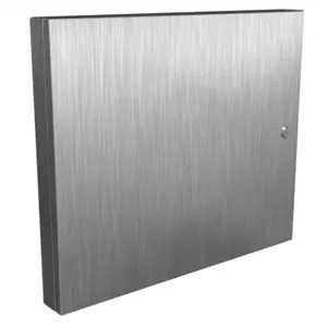 HAMMOND 1481SSDH2430 Universal Deep-Hinged Door, 22.19 x 26.14 x 2.75 Inch Size, 316L Stainless Steel | CV7HGU