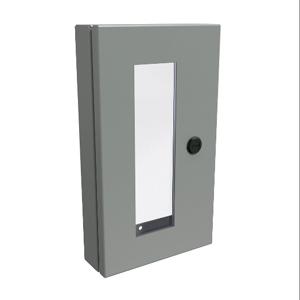 HAMMOND 1481WDH1612 Universal Deep-Hinged Door, 14.19 x 8.14 x 2.75 Inch Size, Carbon Steel, Ansi 61 Gray | CV7HGY