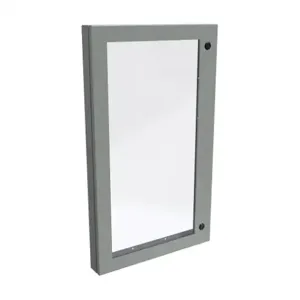 HAMMOND 1481WDH3624 Universal Deep-Hinged Door, 34.19 x 20.14 x 2.75 Inch Size, Carbon Steel, Ansi 61 Gray | CV7HHH