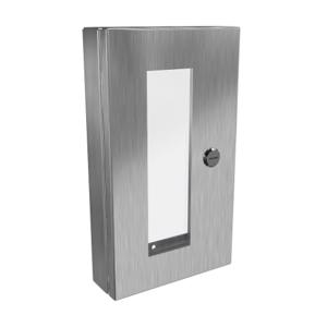 HAMMOND 1481WSSDH1612 Universal Deep-Hinged Door, 14.19 x 8.14 x 2.75 Inch Size, 316L Stainless Steel | CV7HHK