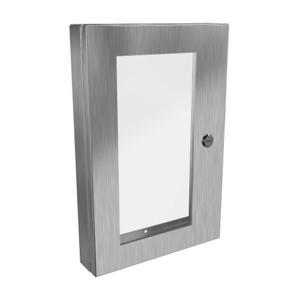 HAMMOND 1481WSSDH2016 Universal Deep-Hinged Door, 18.19 x 12.14 x 2.75 Inch Size, 316L Stainless Steel | CV7HHL