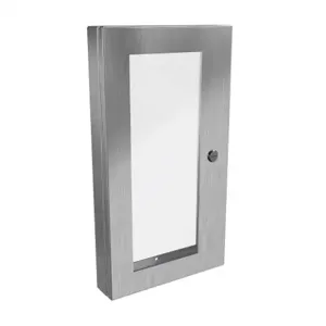 HAMMOND 1481WSSDH2416 Universal Deep-Hinged Door, 22.19 x 12.14 x 2.75 Inch Size, 316L Stainless Steel | CV7HHM