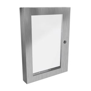 HAMMOND 1481WSSDH2420 Universal Deep-Hinged Door, 22.19 x 16.14 x 2.75 Inch Size, 316L Stainless Steel | CV7HHN