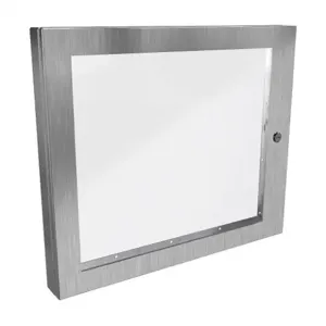 HAMMOND 1481WSSDH2430 Universal Deep-Hinged Door, 22.19 x 26.14 x 2.75 Inch Size, 316L Stainless Steel | CV7HHP