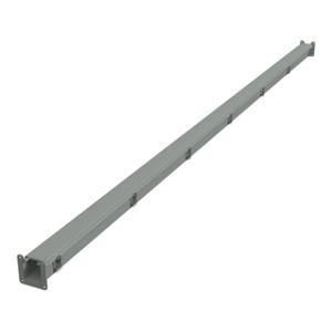 HAMMOND 1485B120 Lay-In Wireway, 2.5 x 2.5 x 120 Inch Size, Carbon Steel, Ansi 61 Gray | CV8EXX