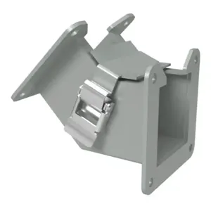 HAMMOND 1485B4P Lay-In Wireway Fitting, 45-Deg. Elbow, 2.5 x 2.5 Inch Size, Inside Opening | CV7MDR