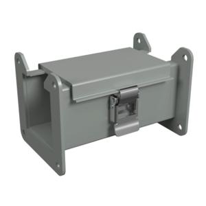 HAMMOND 1485B6 Lay-In Wireway, 2.5 x 2.5 x 6 Inch Size, Carbon Steel, Ansi 61 Gray, Quick-Release Clamps | CV8EYB