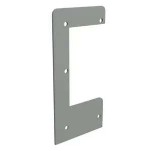 HAMMOND 1485BL1 Wireway Drop Hanger, 2.5 x 2.5 Inch Size, Carbon Steel, Ansi 61 Gray | CV7QBM