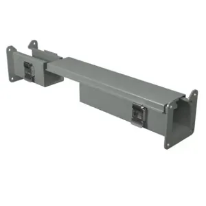 HAMMOND 1485BW1 Lay-In Wireway Fitting, Cut-Off Fitting, 2.5 x 2.5 x 9 To 15 Inch Size, Carbon Steel | CV7MEL