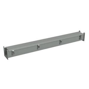 HAMMOND 1485C48 Lay-In Wireway, 4 x 4 x 48 Inch Size, Carbon Steel, Ansi 61 Gray, Quick-Release Clamps | CV8EYH