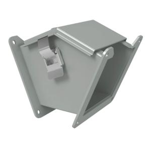 HAMMOND 1485C4Q Lay-In Wireway Fitting, 45-Deg. Elbow, 4 x 4 Inch Size, Outside Opening, Carbon Steel | CV7MEV