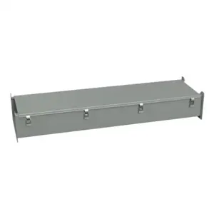 HAMMOND 1485F48 Lay-In Wireway, 12 x 6 x 48 Inch Size, Carbon Steel, Ansi 61 Gray, Quick-Release Clamps | CV8EZF