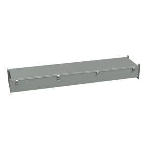 HAMMOND 1485F60 Lay-In Wireway, 12 x 6 x 60 Inch Size, Carbon Steel, Ansi 61 Gray, Quick-Release Clamps | CV8EZH