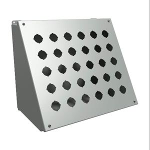 HAMMOND 1490K30 Pushbutton Consolet, 30 Holes, 30mm, 13 x 16 x 10 Inch Size, Desktop Or Pedestal Mount | CV7FVP