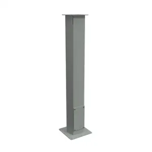 HAMMOND 1495C35 Straight Pedestal Column, Carbon Steel, 35 x 4 x 4 Inch Size, Ansi 61 Gray | CV7FLM