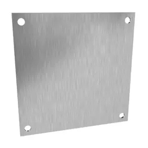 HAMMOND 14R0505SS Subpanel, 304 Stainless Steel, #4 Brush Finish | CV7ZXR