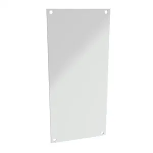 HAMMOND 14R1105 Subpanel, Carbon Steel, White, Powder Coat Finish | CV7ZYA