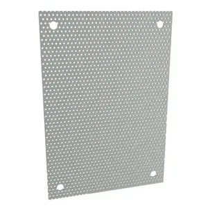 HAMMOND 18P1309PP Subpanel, Perforated, Carbon Steel, Ansi 61 Gray, Powder Coat Finish | CV8ABN