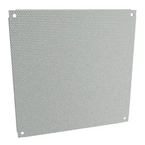 HAMMOND 18P2121PP Subpanel, Perforated, Carbon Steel, Ansi 61 Gray, Powder Coat Finish | CV8ACF