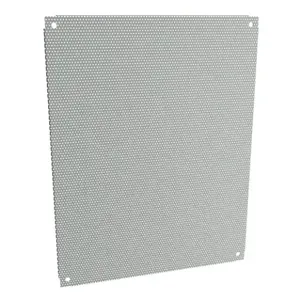 HAMMOND 18P2721PP Subpanel, Perforated, Carbon Steel, Ansi 61 Gray, Powder Coat Finish | CV8ACN