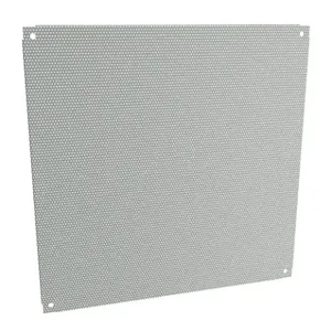 HAMMOND 18P2727PP Subpanel, Perforated, Carbon Steel, Ansi 61 Gray, Powder Coat Finish | CV8ACR