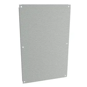 HAMMOND 18P3321PP Subpanel, Perforated, Carbon Steel, Ansi 61 Gray, Powder Coat Finish | CV8ACV