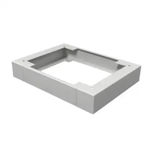 HAMMOND 2CLP42418 Console Plinth, 4 x 24 x 18 Inch Size, Carbon Steel, Ral 7035 Light Gray | CV7VGH